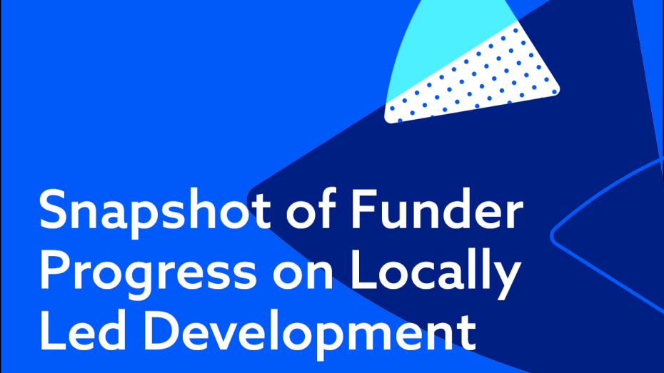 Snapshot of Funder Progress on Locally Led Development (Sept. 2025) header