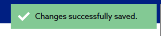 Changes successfully saved.